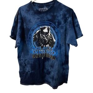 Marvel Black Panther Spiral Wash T-Shirt- NWOT, Size L